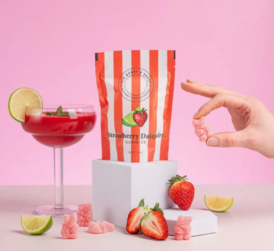 Cocktail flavoured gummies