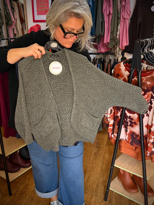 Waterfall style cardi
