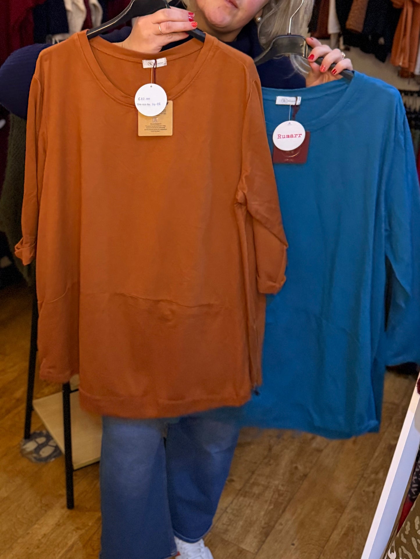 Zip detail tunic top