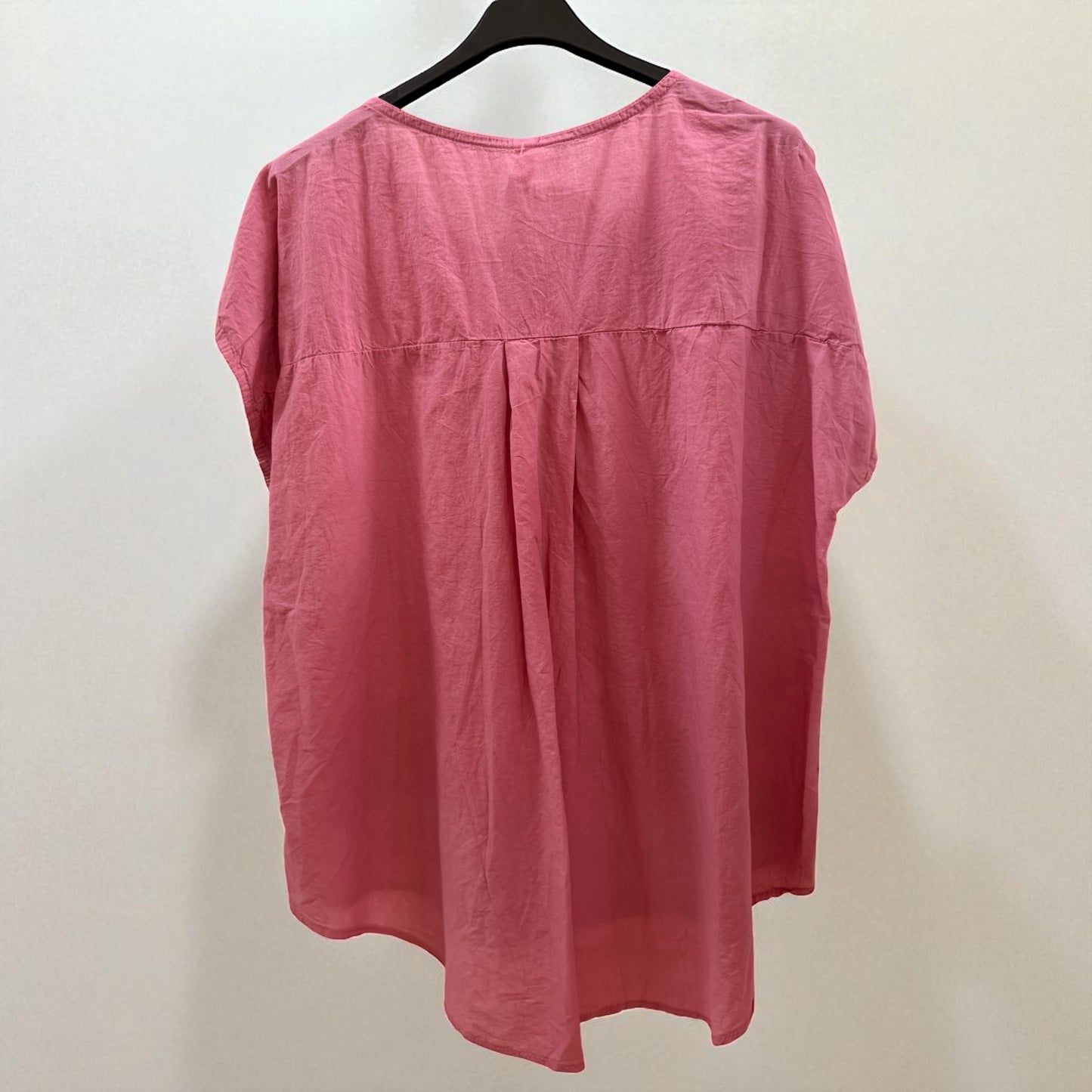 White linen shirt dress (with pockets) one size fits 10 - 22