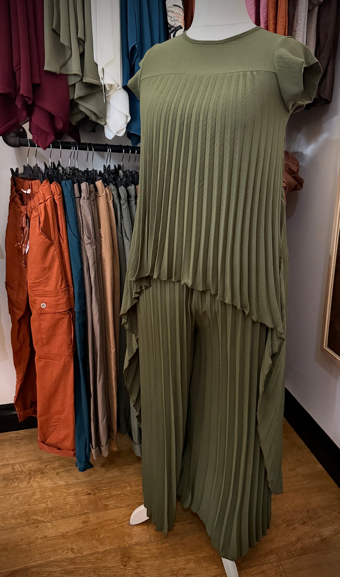 Pleated co-ord