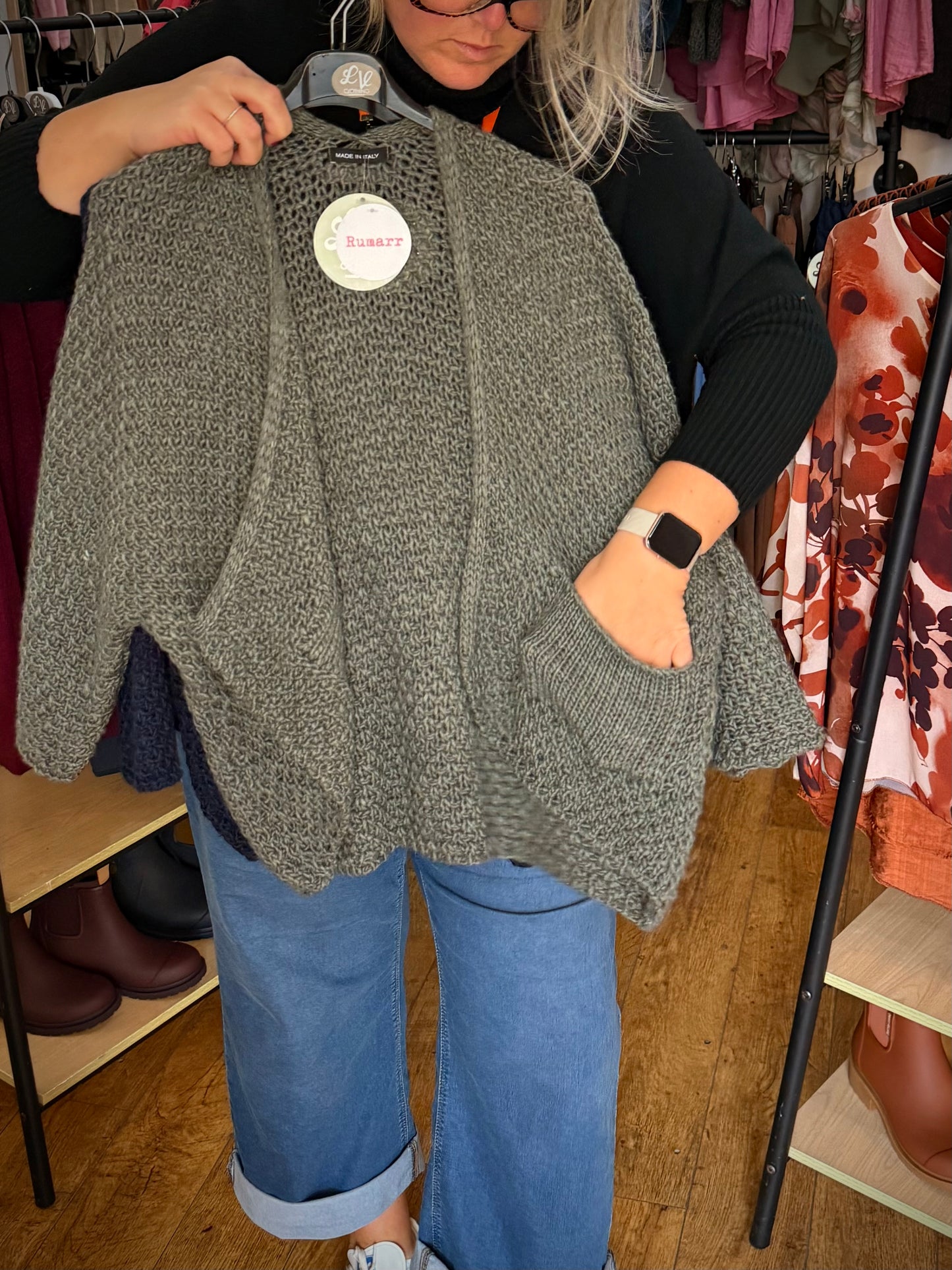 Waterfall style cardi