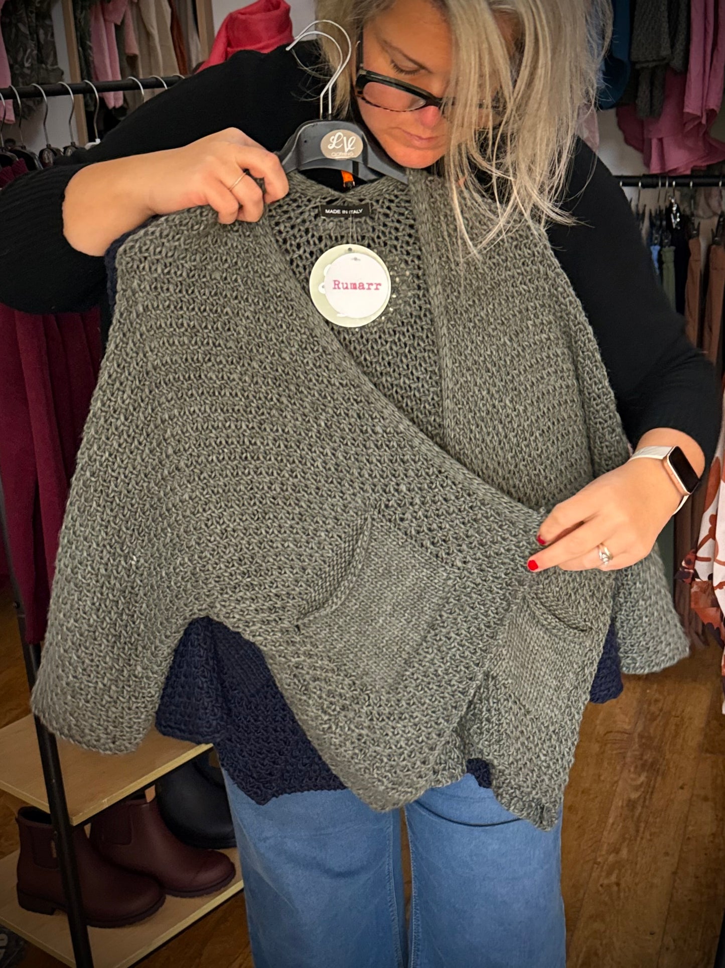 Waterfall style cardi