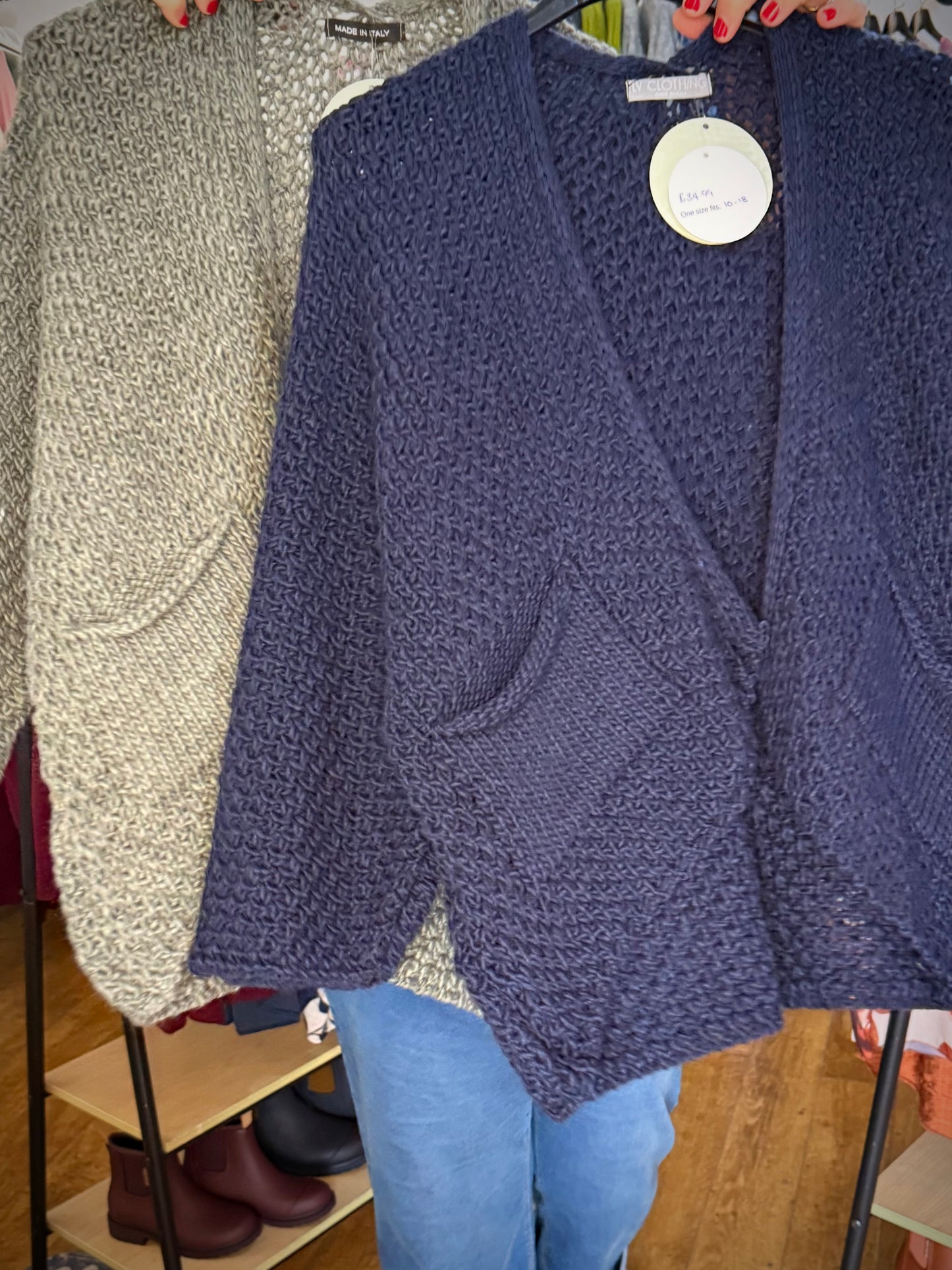 Waterfall style cardi