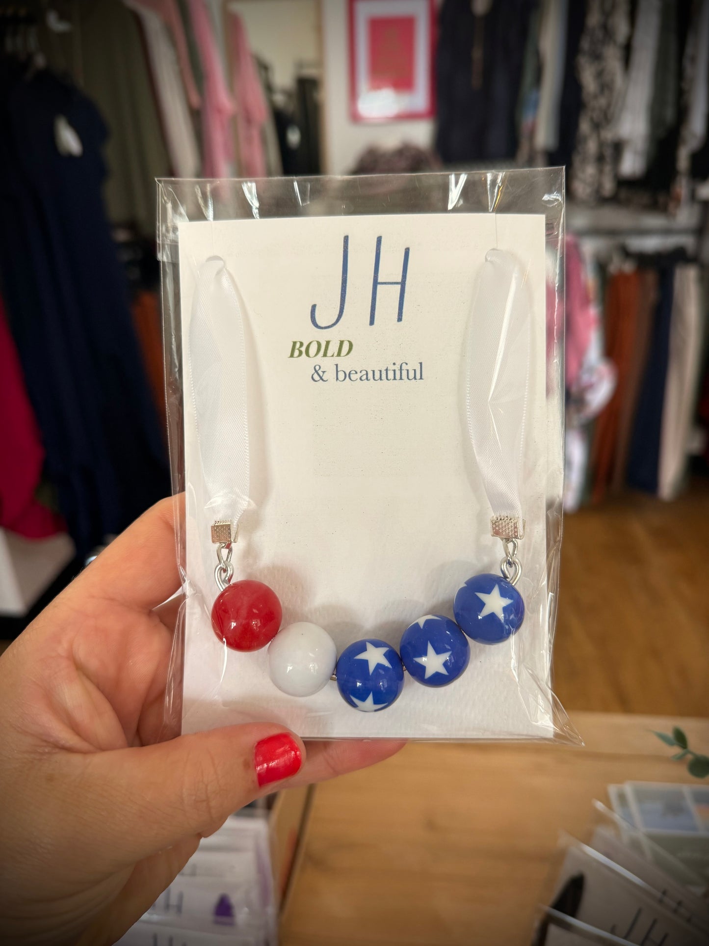JH BOLD & Beautiful - Stars & stripes - red, white & blue