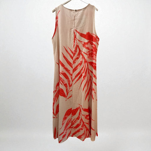 Midaxi linen dress (with pockets!) one size fits 10-16/18