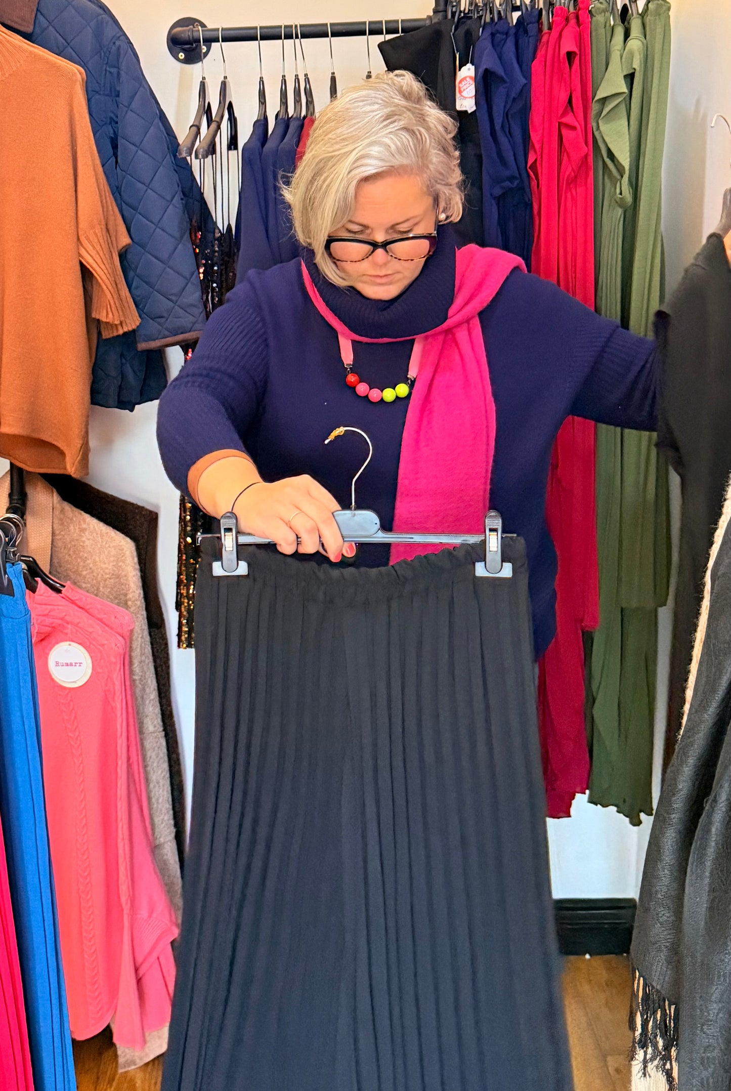 Italian pleated trouser & top set