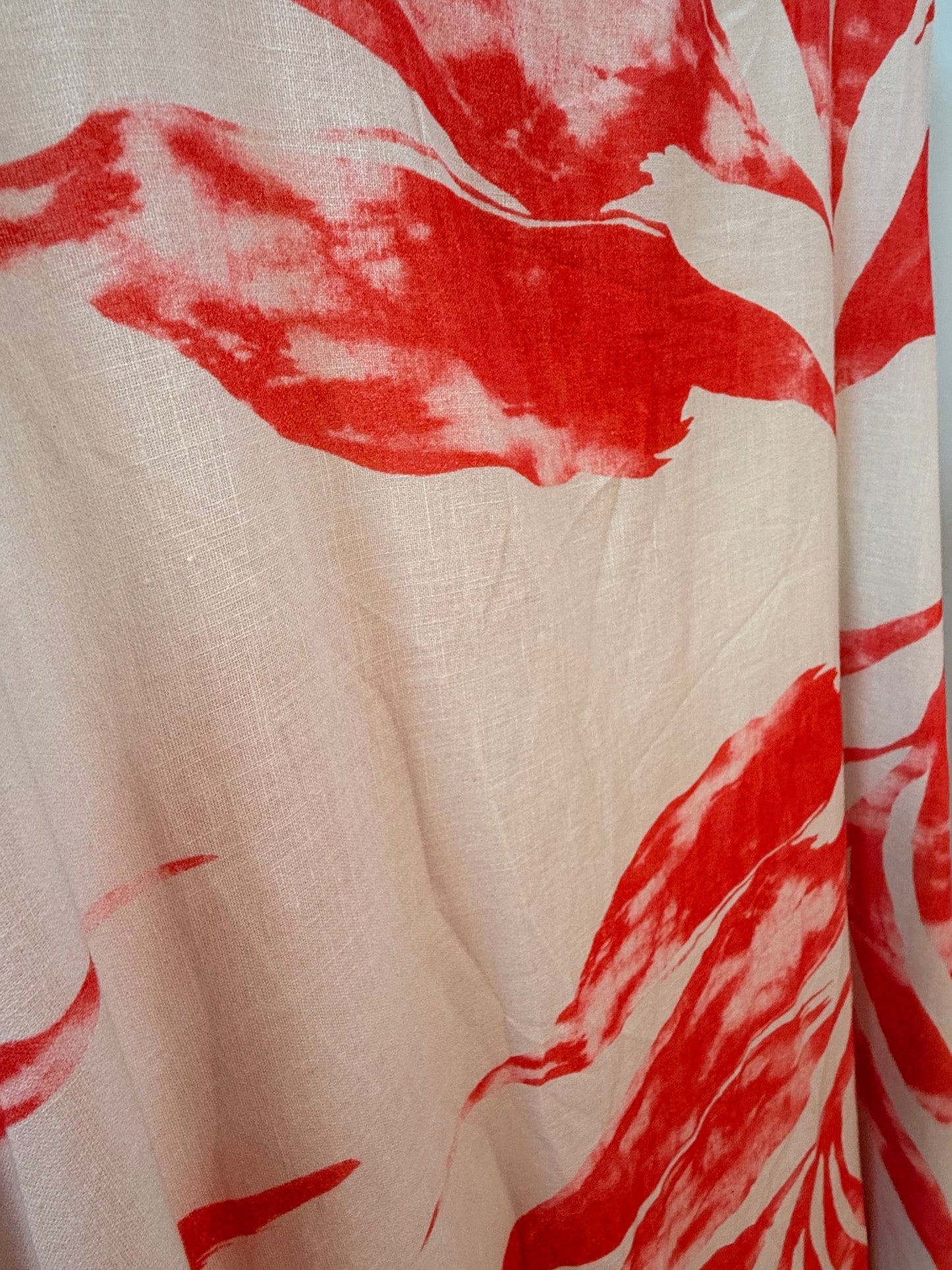 Midaxi linen dress (with pockets!) one size fits 10-16/18