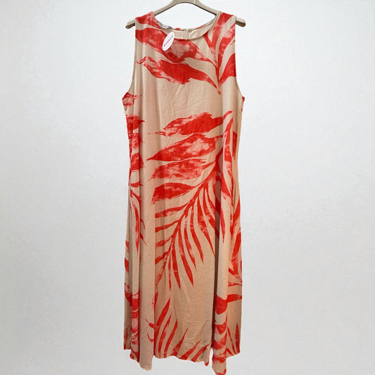 Midaxi linen dress (with pockets!) one size fits 10-16/18