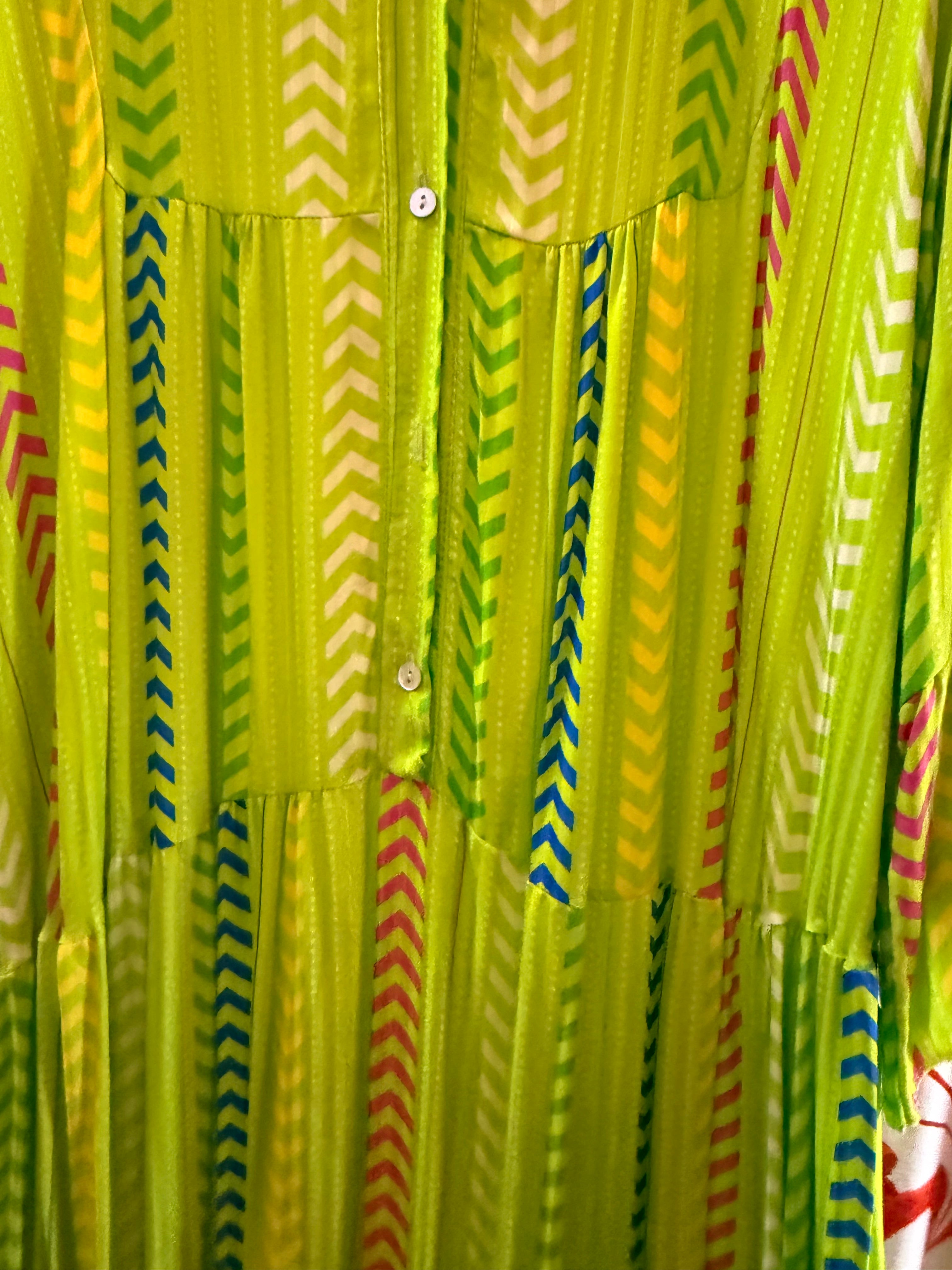 Chevron print dress