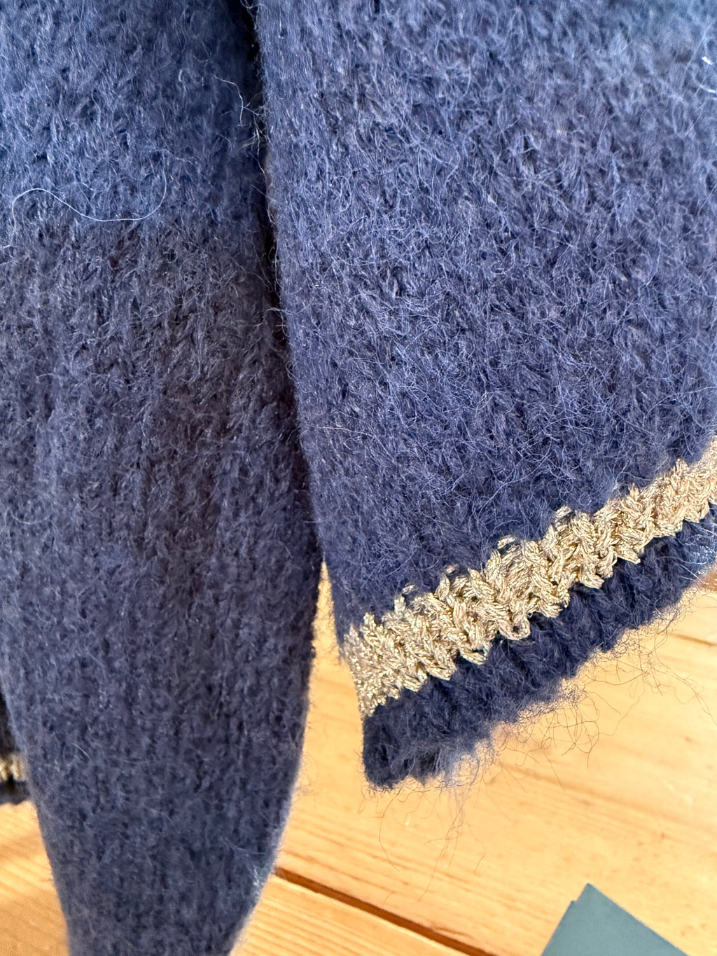 Short sleeve glitter detail cardigan