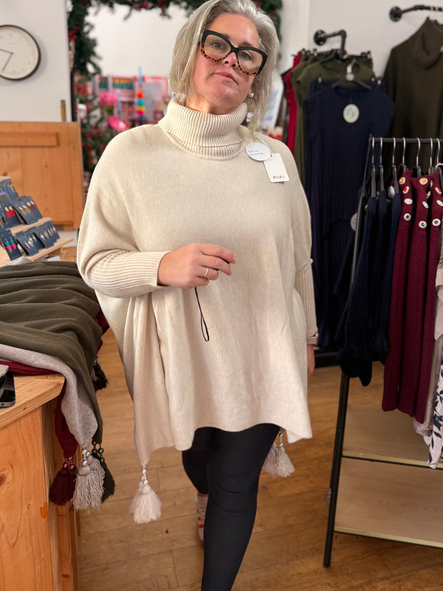 Batwing Tassel Jumper