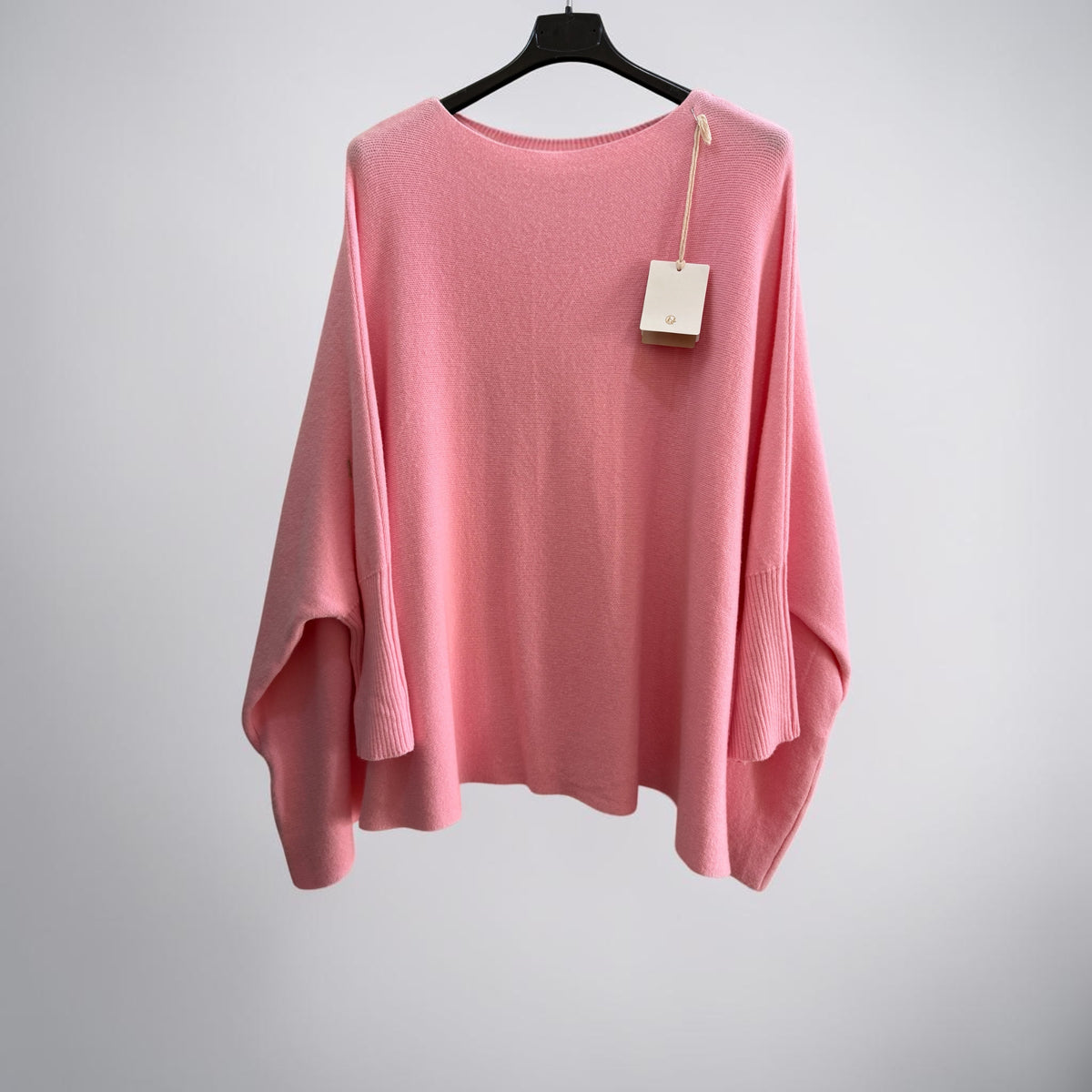 Ribbed sleeve swing jumper one size for 12-22