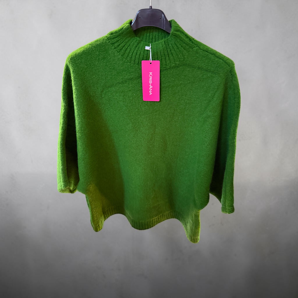 Heavy knit batwing jumper
