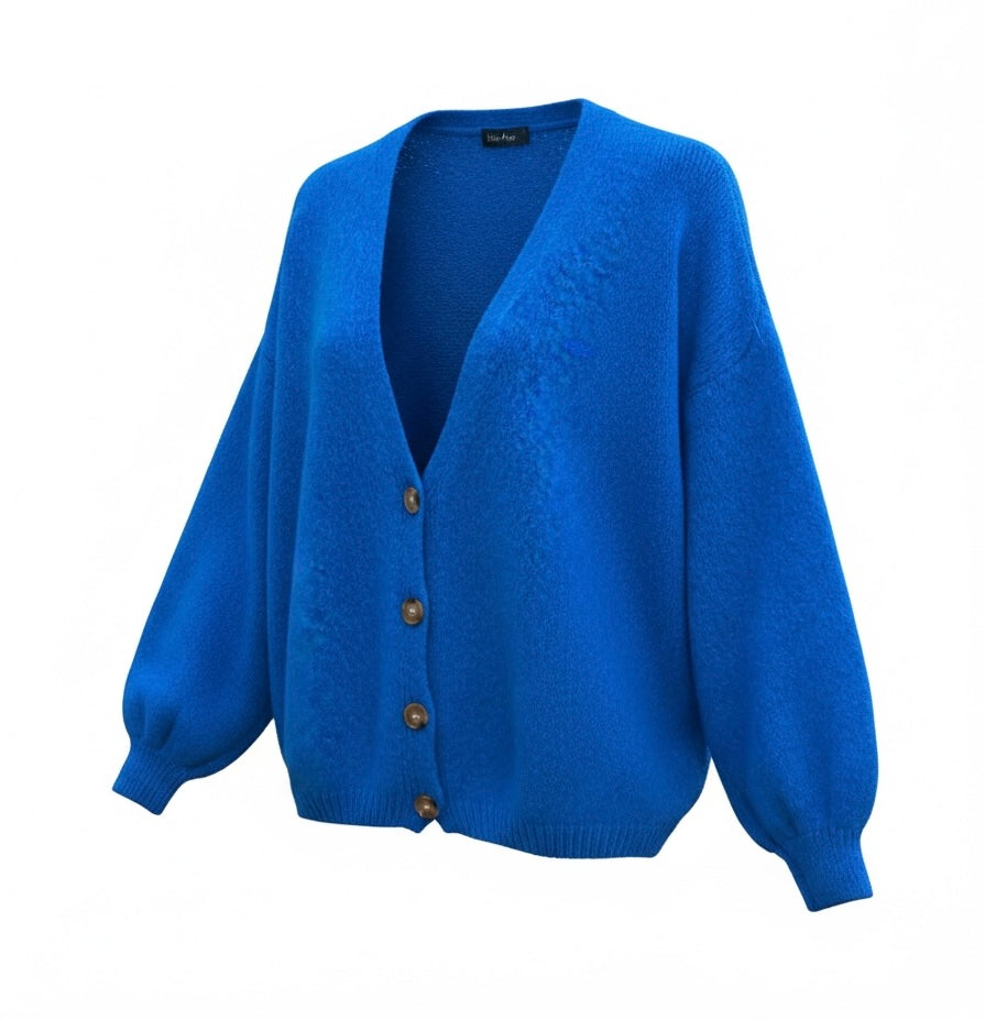 Buttoned Cardigan - mohair