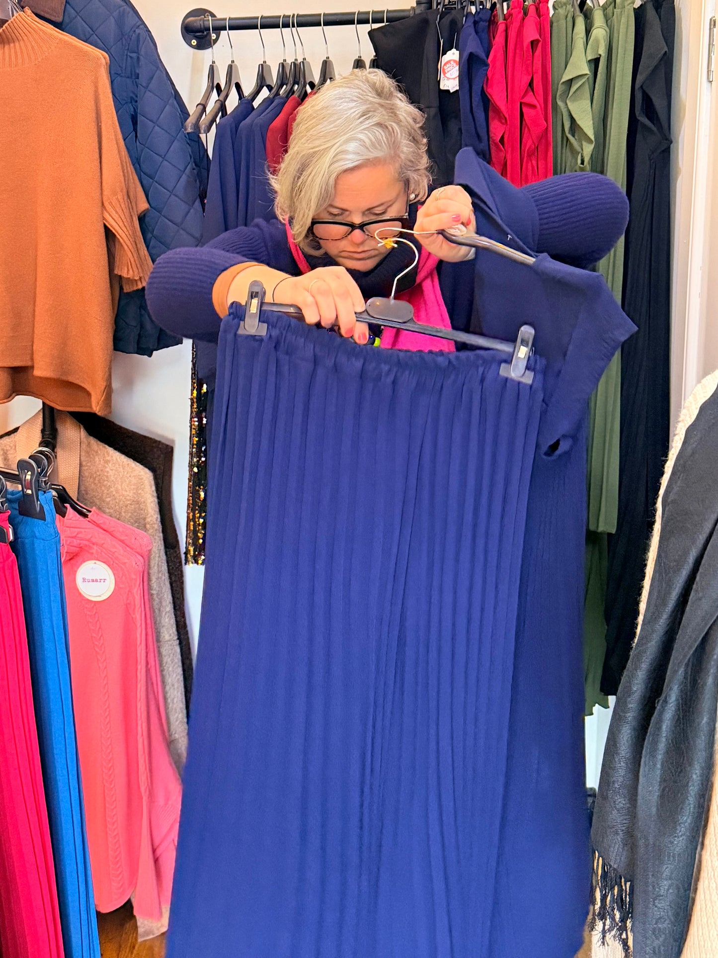 Italian pleated trouser & top set