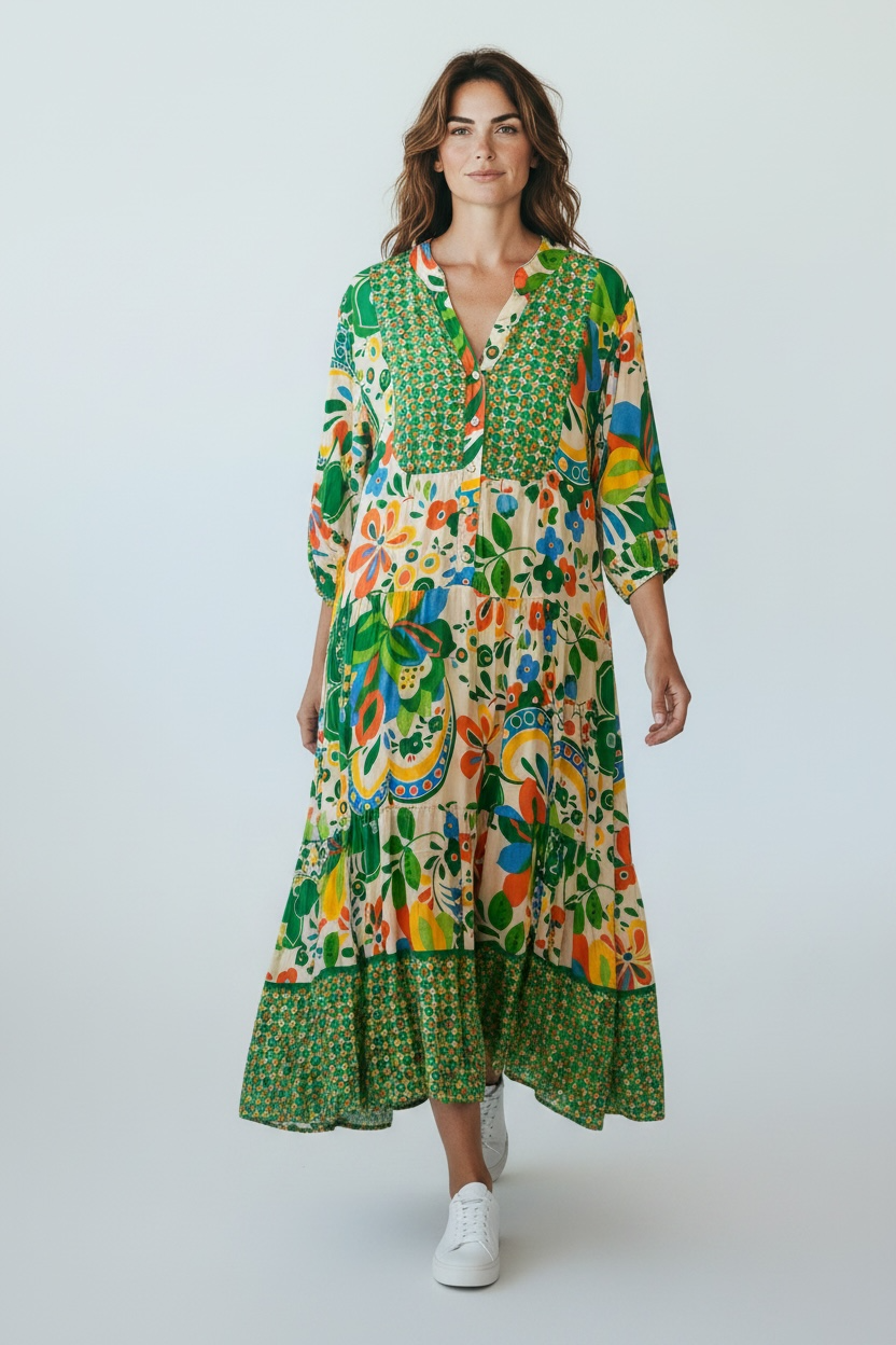 Bold print dress