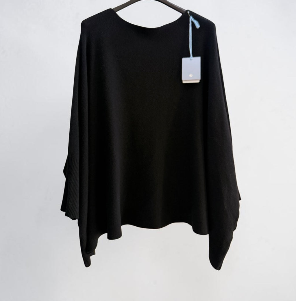 Ribbed sleeve swing jumper one size for 12-22