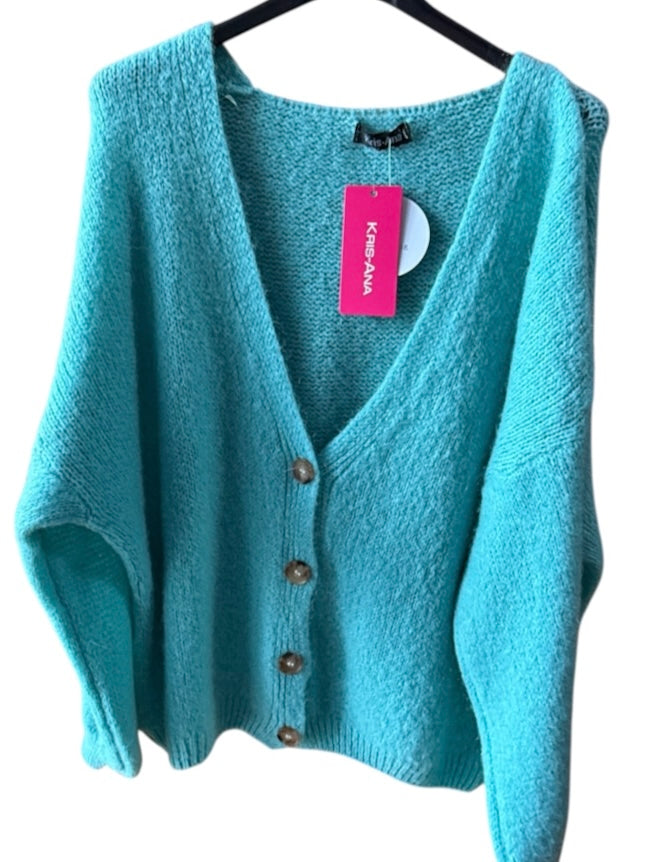 Buttoned Cardigan - mohair