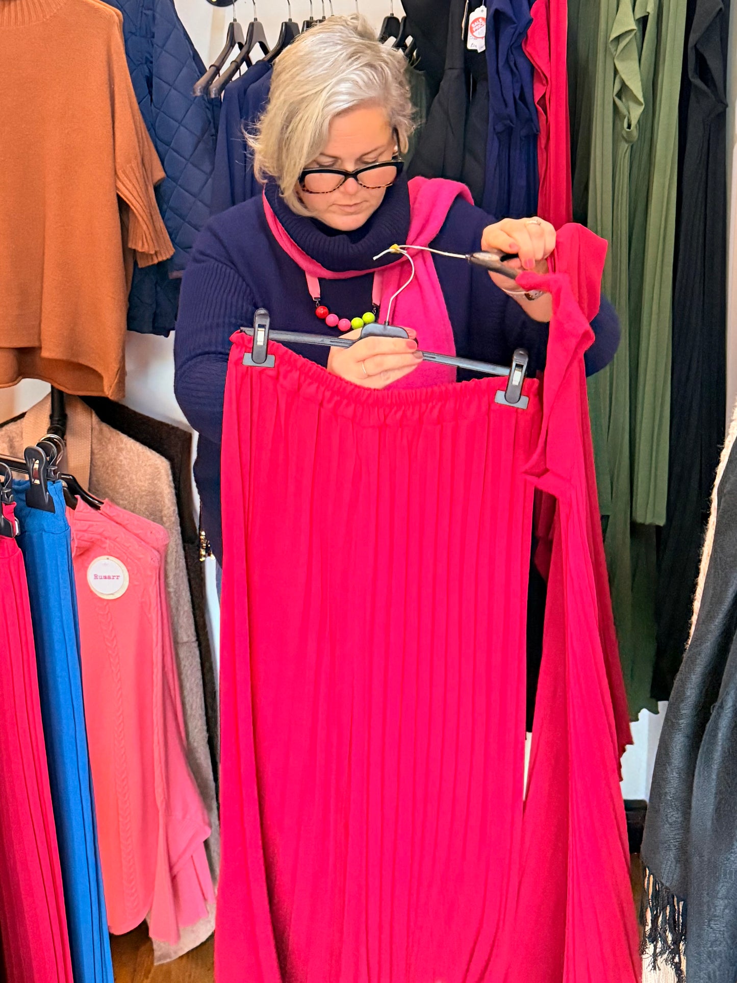 Italian pleated trouser & top set