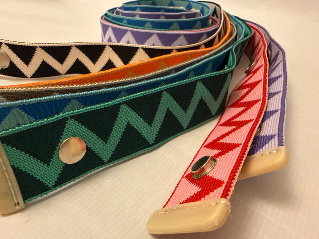 Zigzag bag straps