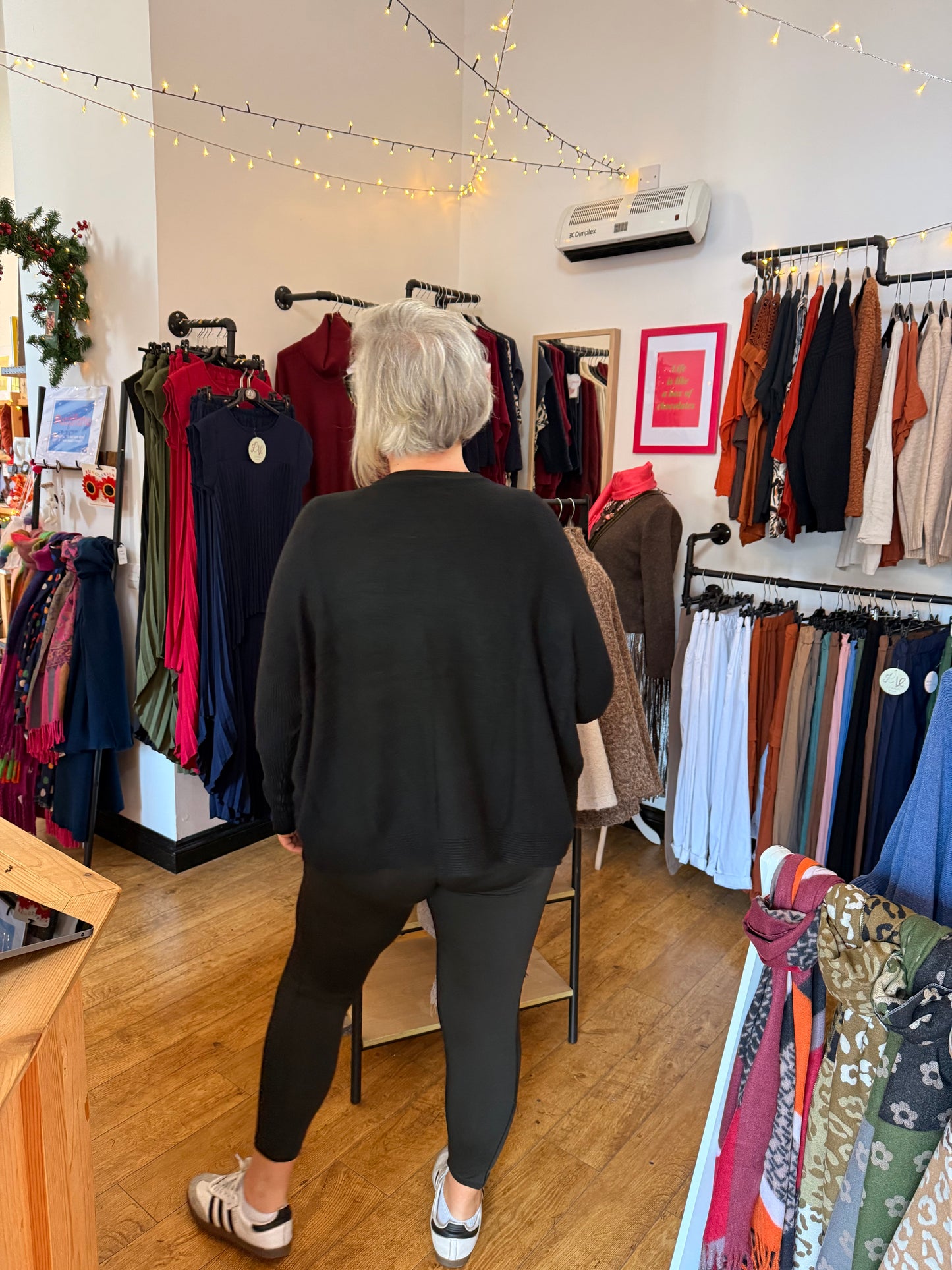 Italian soft knit slash neck jumper