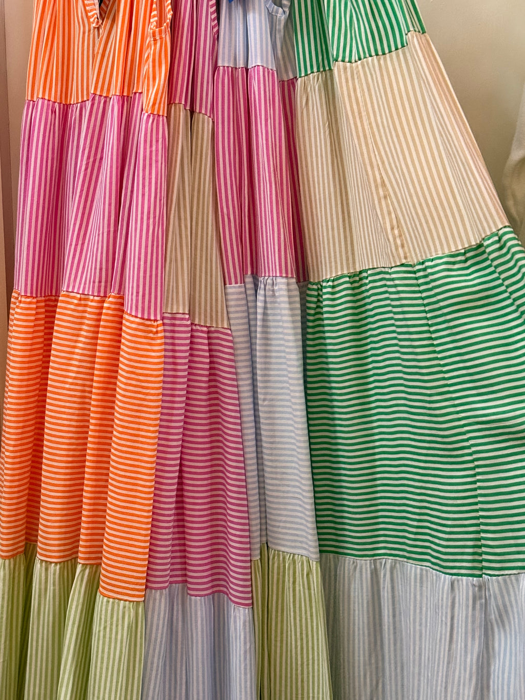 Maxi dress - Block colour stripes