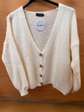 Buttoned Cardigan - mohair