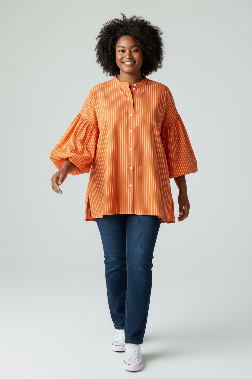 Cotton stripe shirt - One Size (fits 12-22)