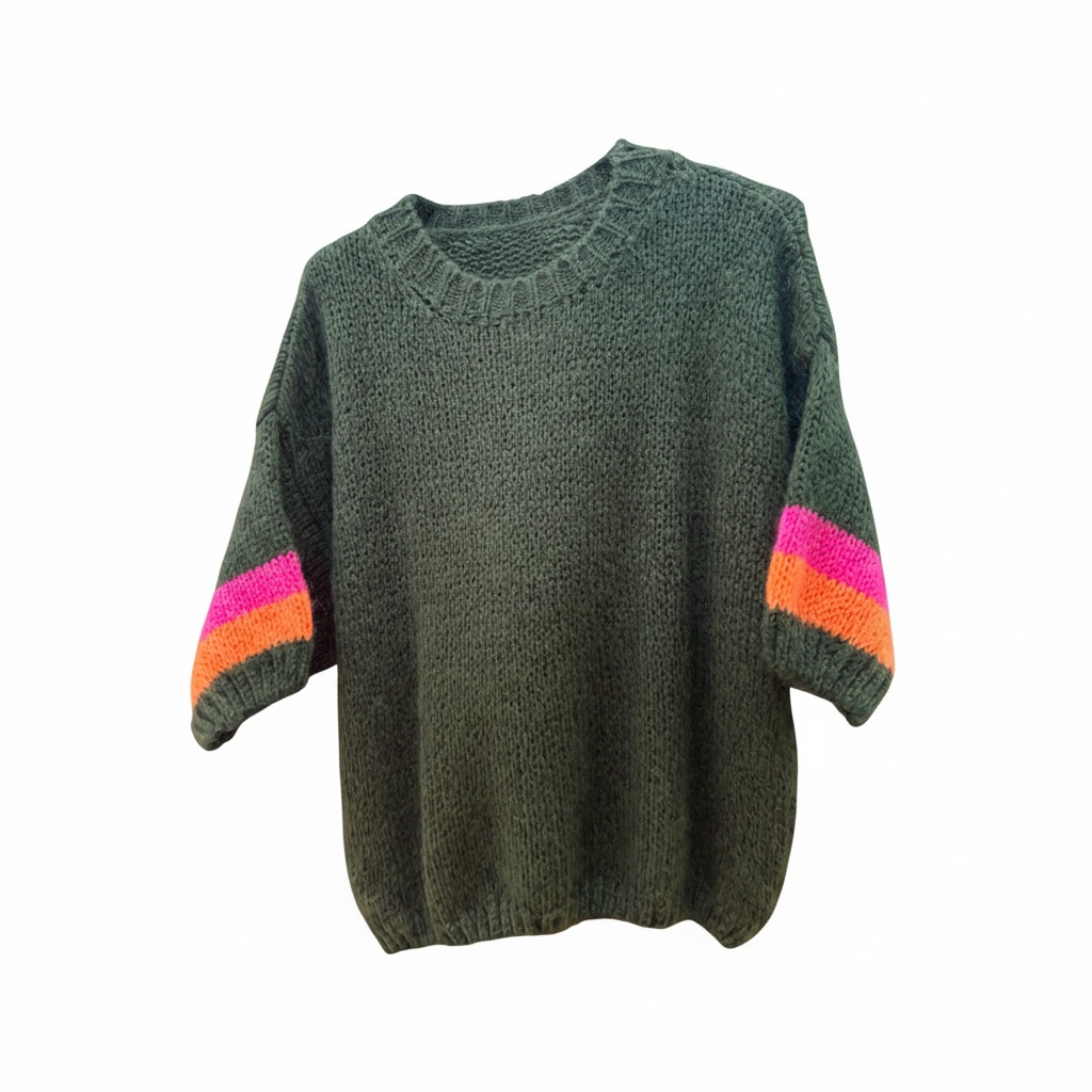 Short Sleeve Boxy Jumper - One size (fits 10-16)