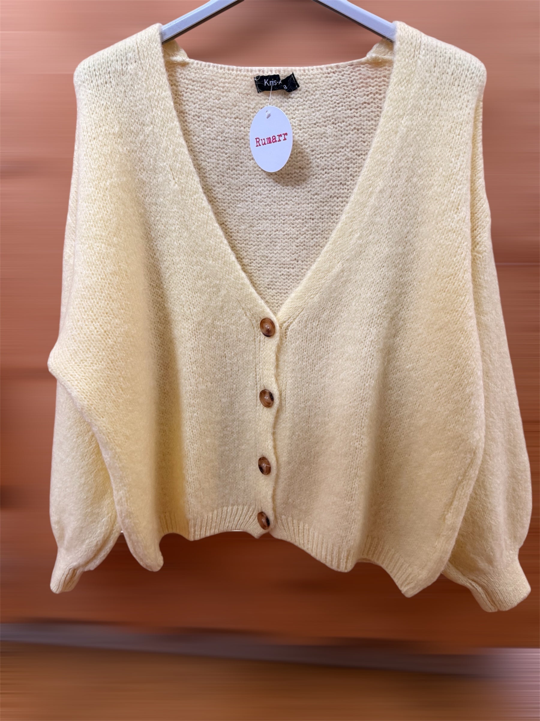 Buttoned Cardigan - mohair