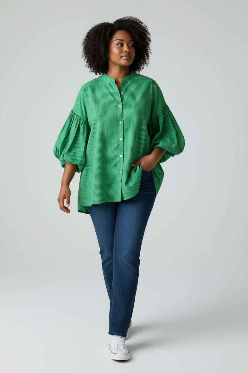 Cotton stripe shirt - One Size (fits 12-22)