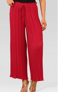 Pleated stretch trousers