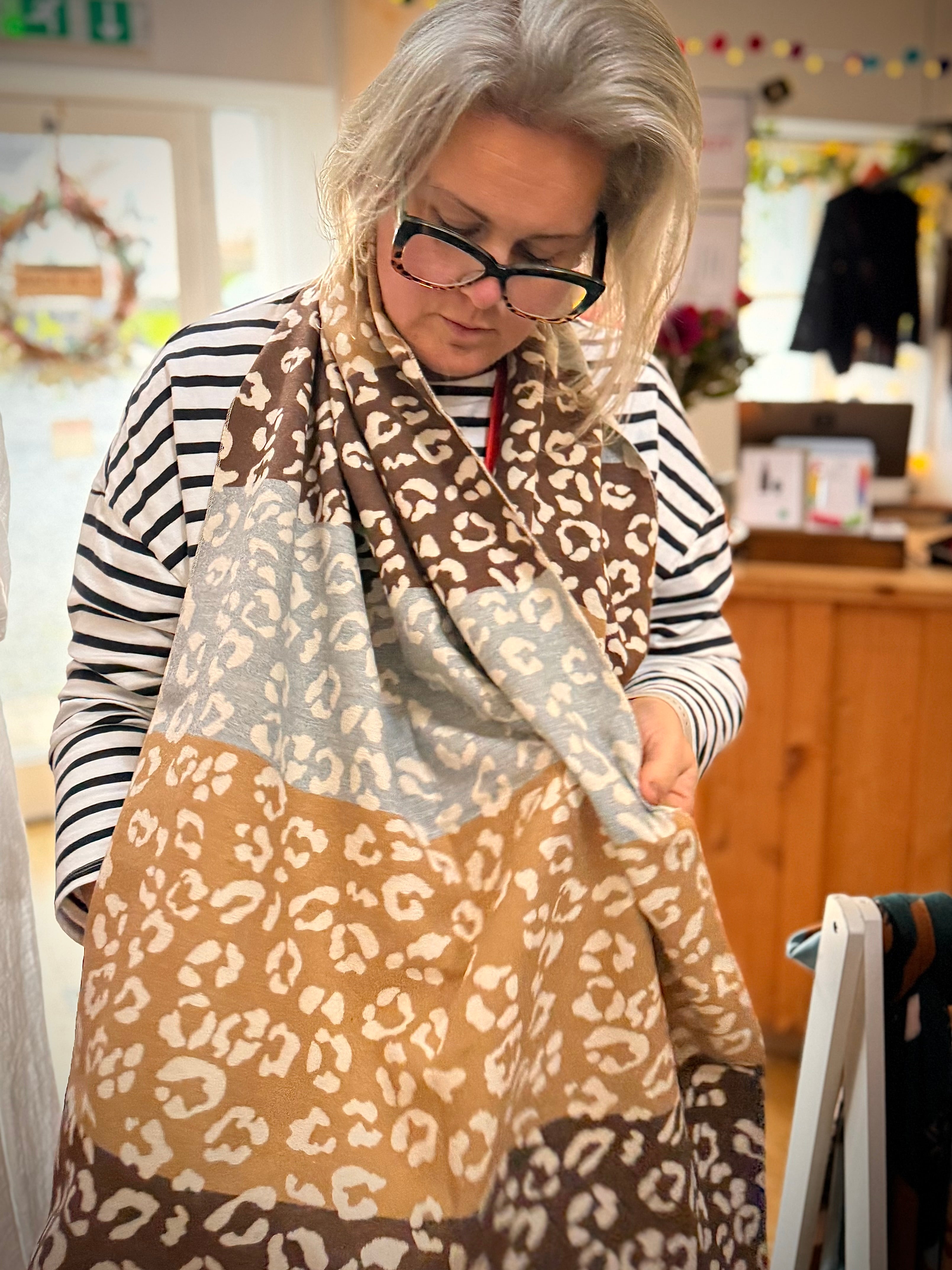 Soft knit scarves