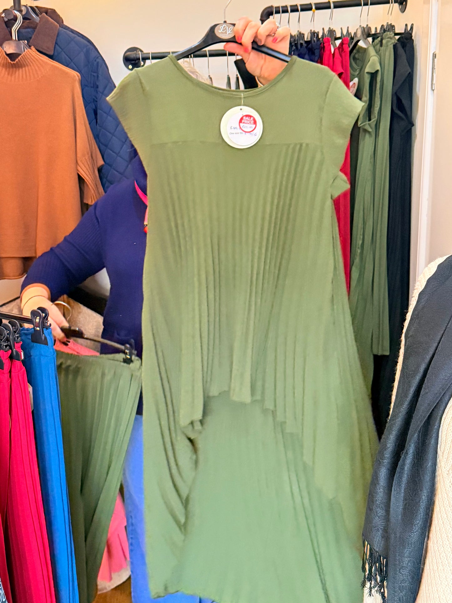 Italian pleated trouser & top set