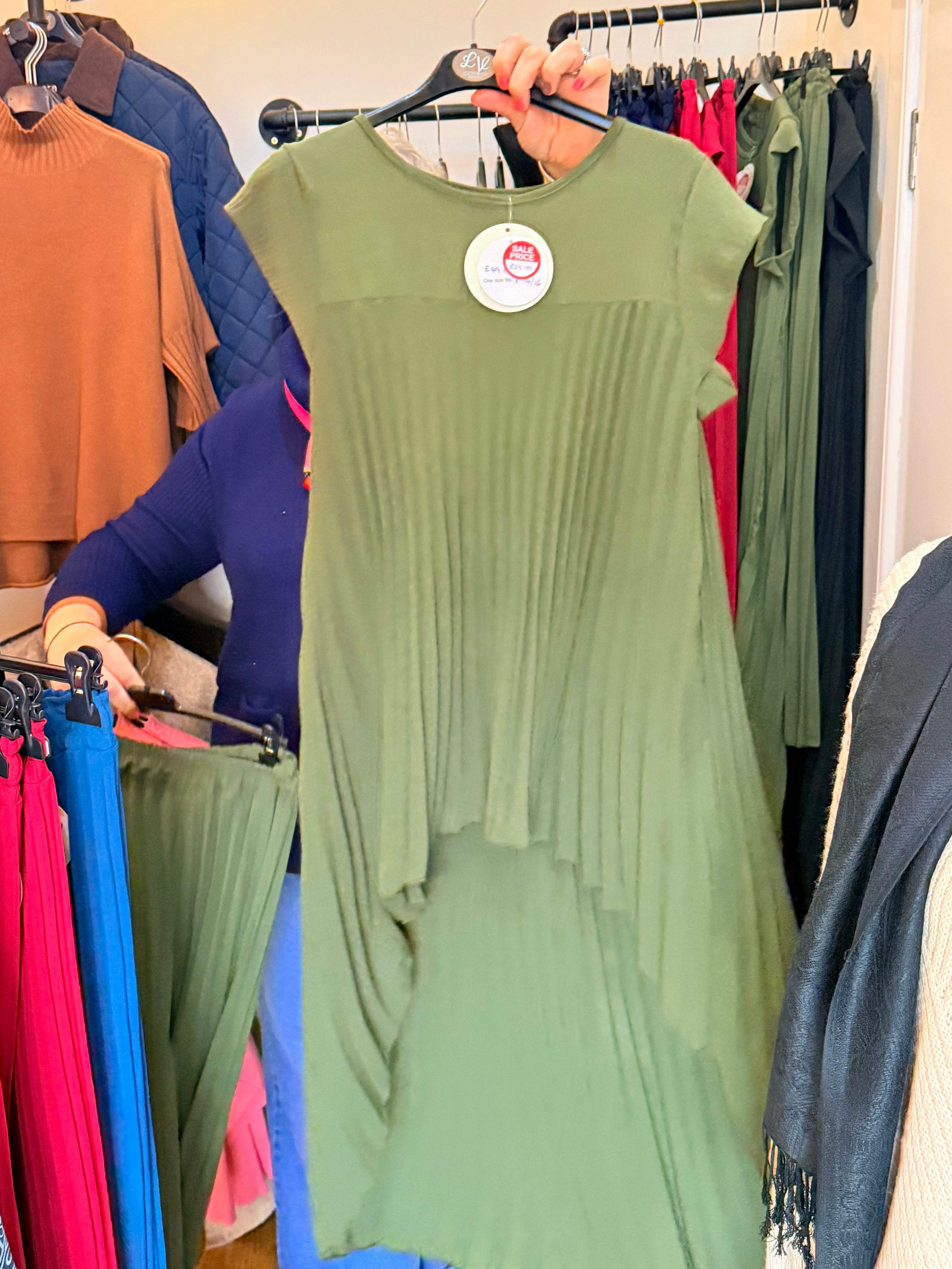 Italian pleated trouser & top set