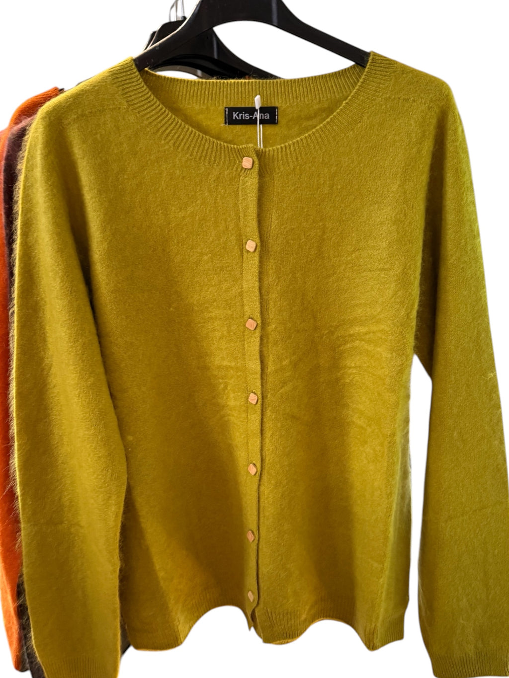 Cashmere mix buttoned cardigan
