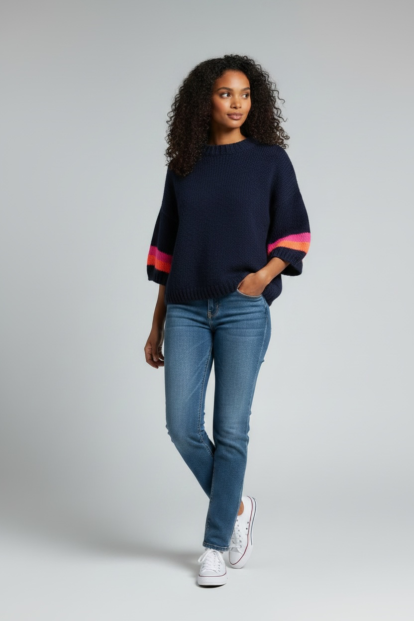 Short Sleeve Boxy Jumper - One size (fits 10-16)