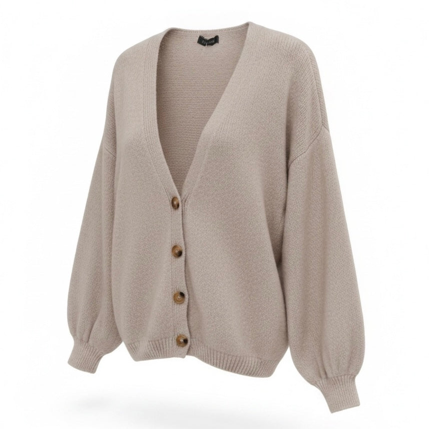 Buttoned Cardigan - mohair