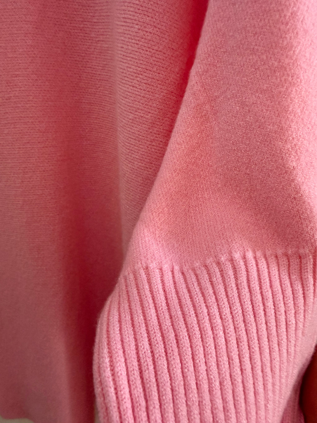 Ribbed sleeve swing jumper one size for 12-22