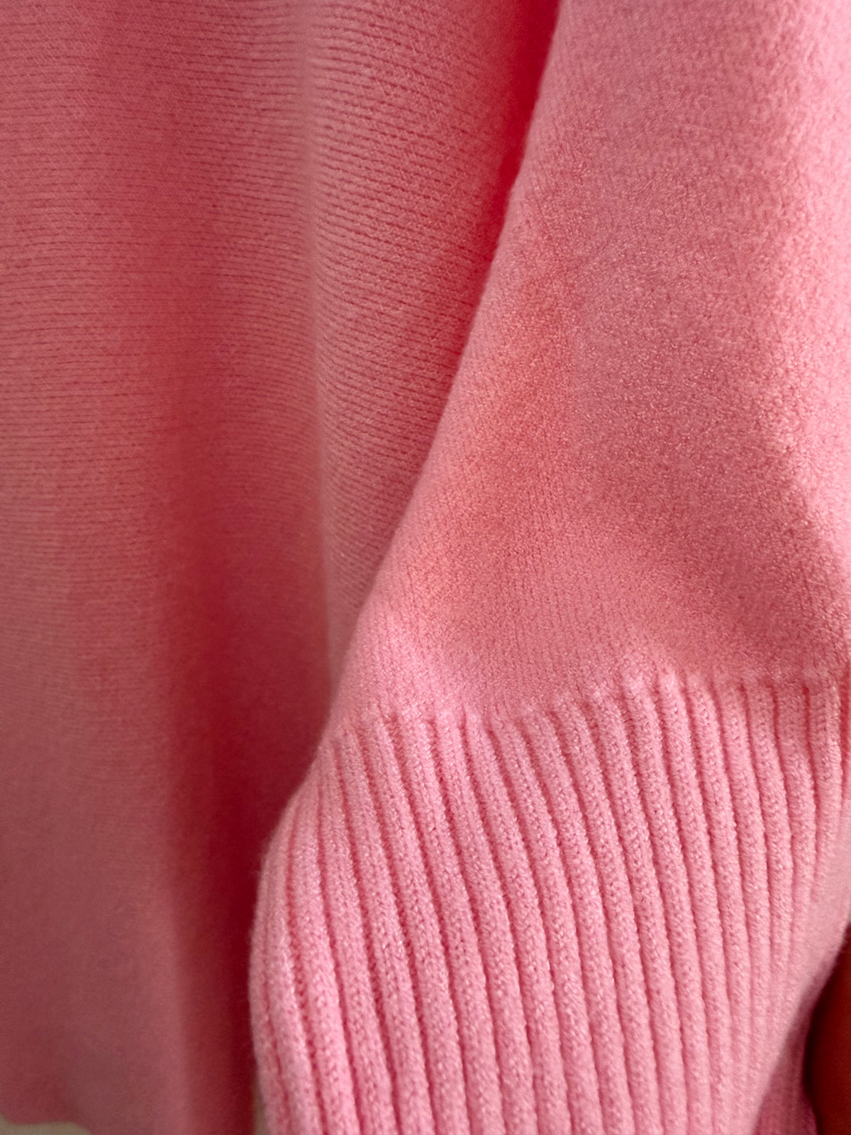 Ribbed sleeve swing jumper one size for 12-22