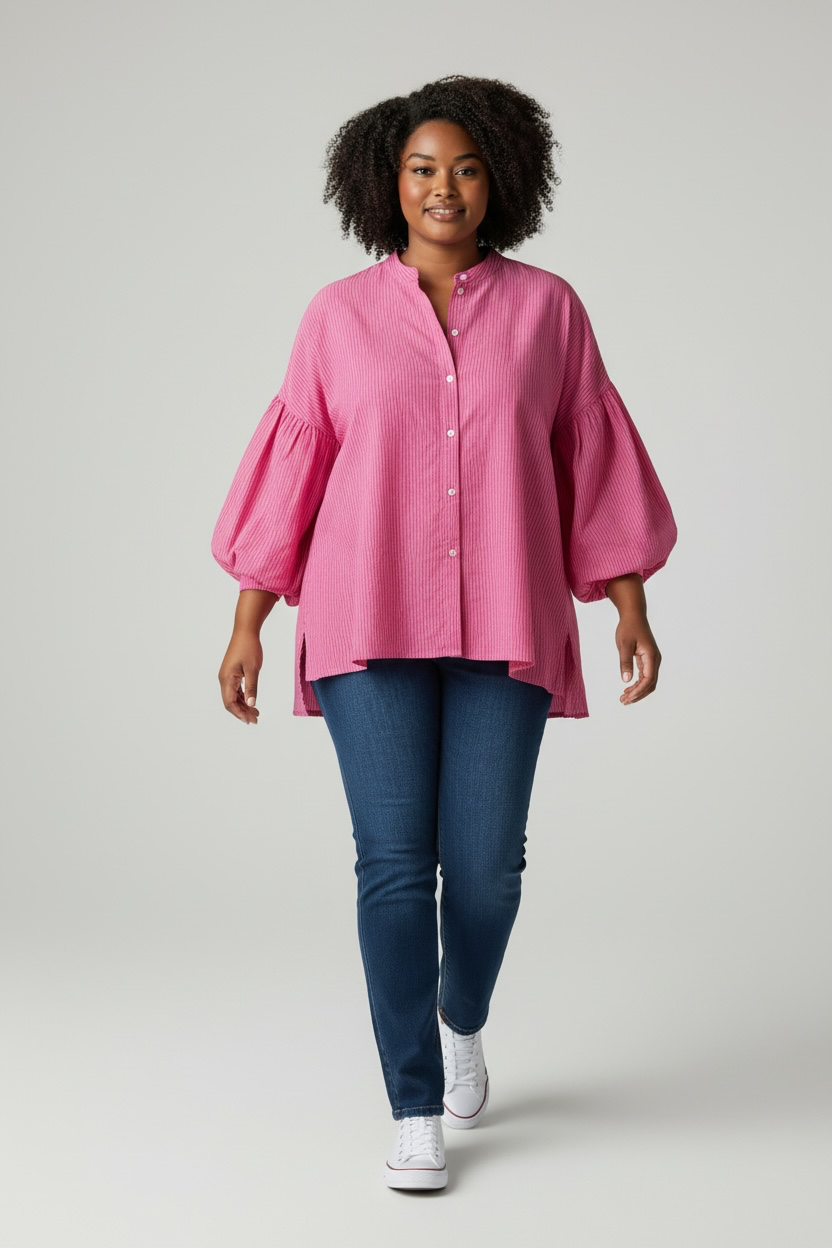 Cotton stripe shirt - One Size (fits 12-22)