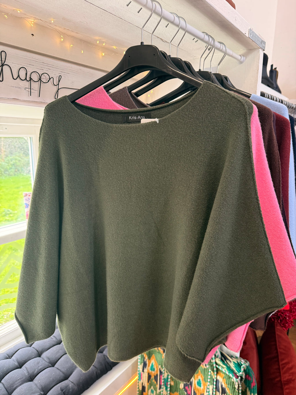 Batwing Soft Knit Jumper - One Size (fits 10-18)