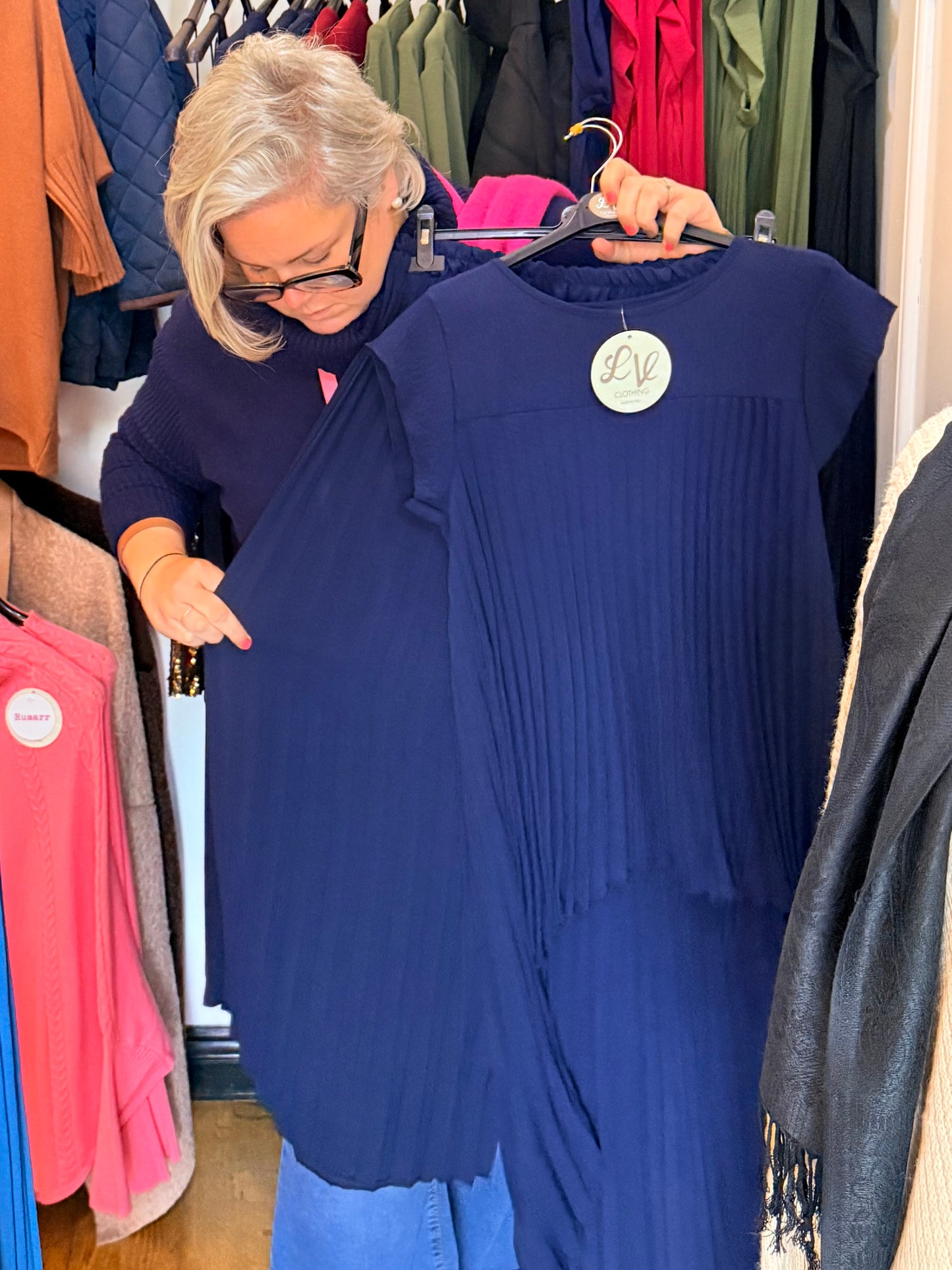 Italian pleated trouser & top set