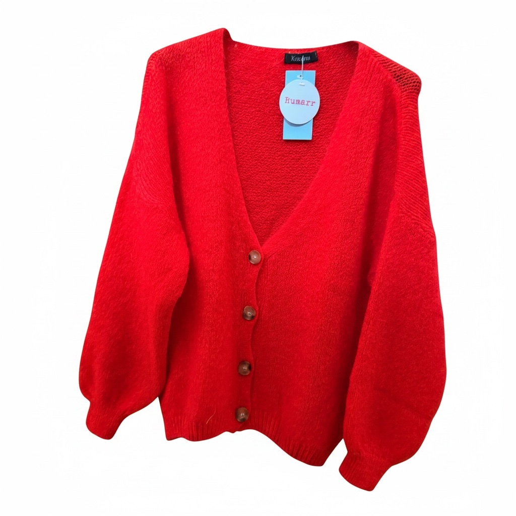 Buttoned Cardigan - mohair