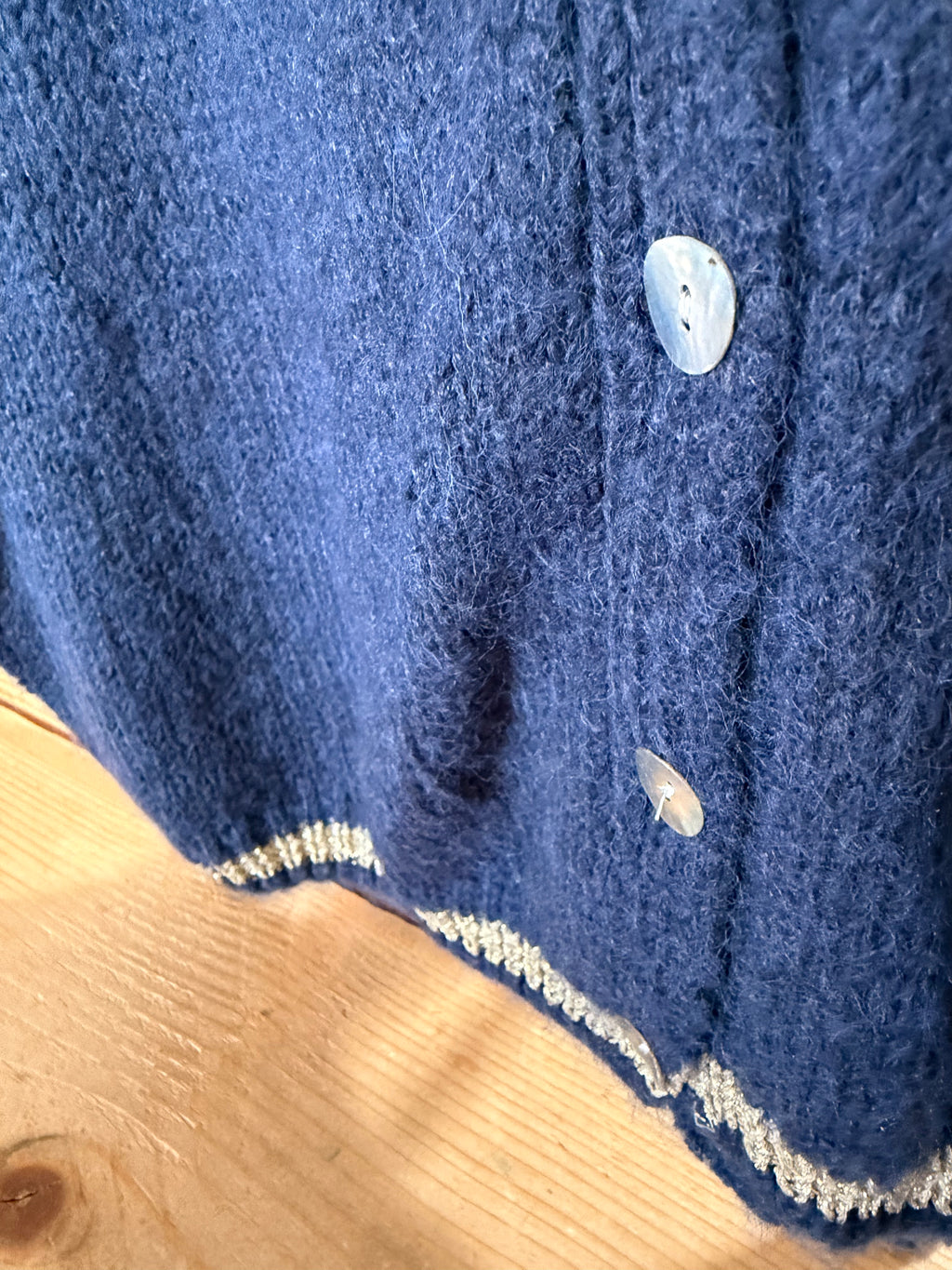 Short sleeve glitter detail cardigan