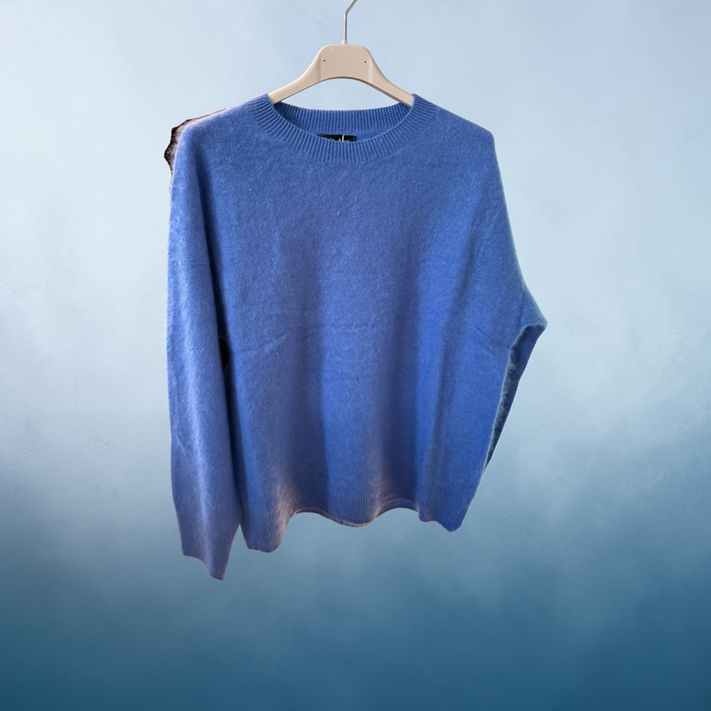 Cashmere mix crew neck