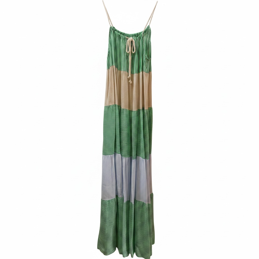 Maxi dress - Block colour stripes