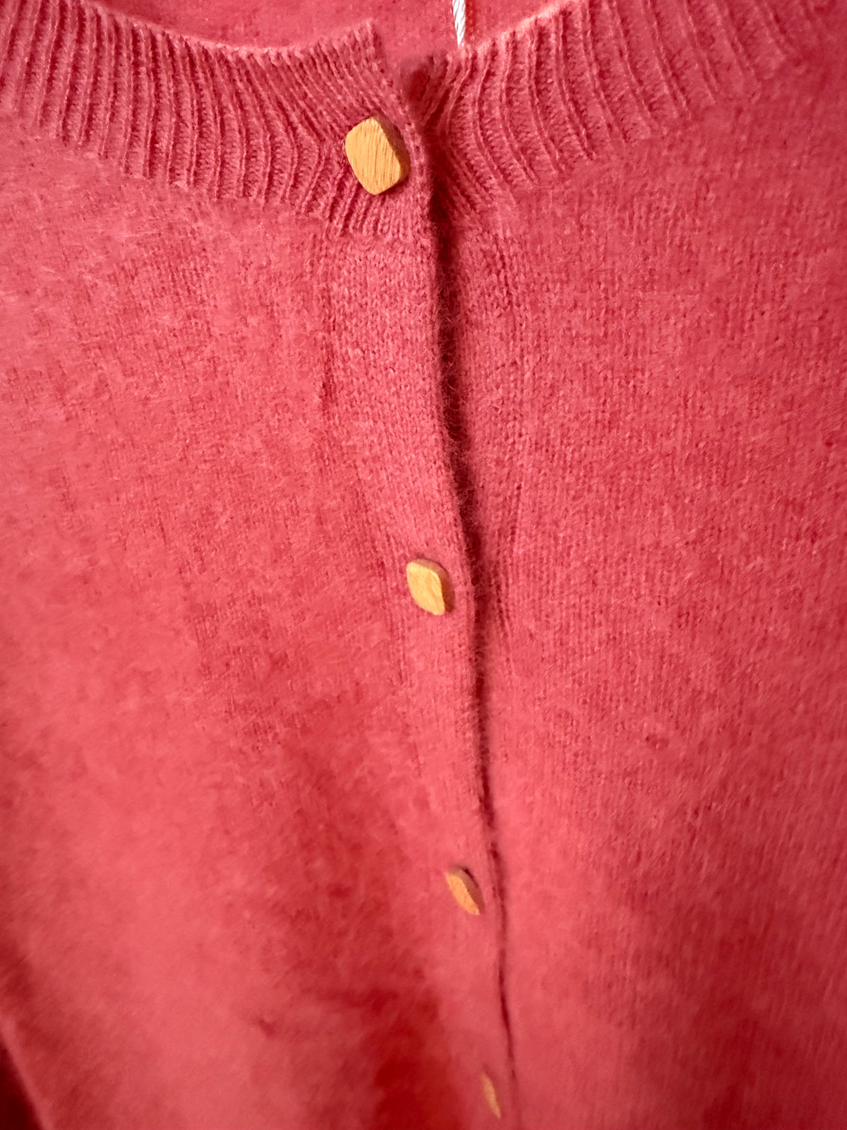 Cashmere mix buttoned cardigan