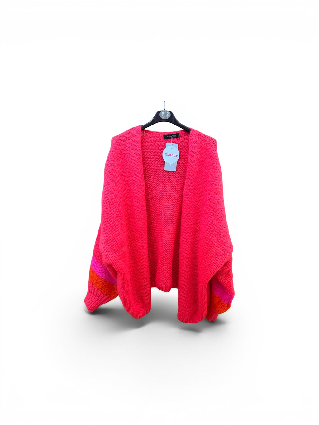 Block colour cuff cardigan